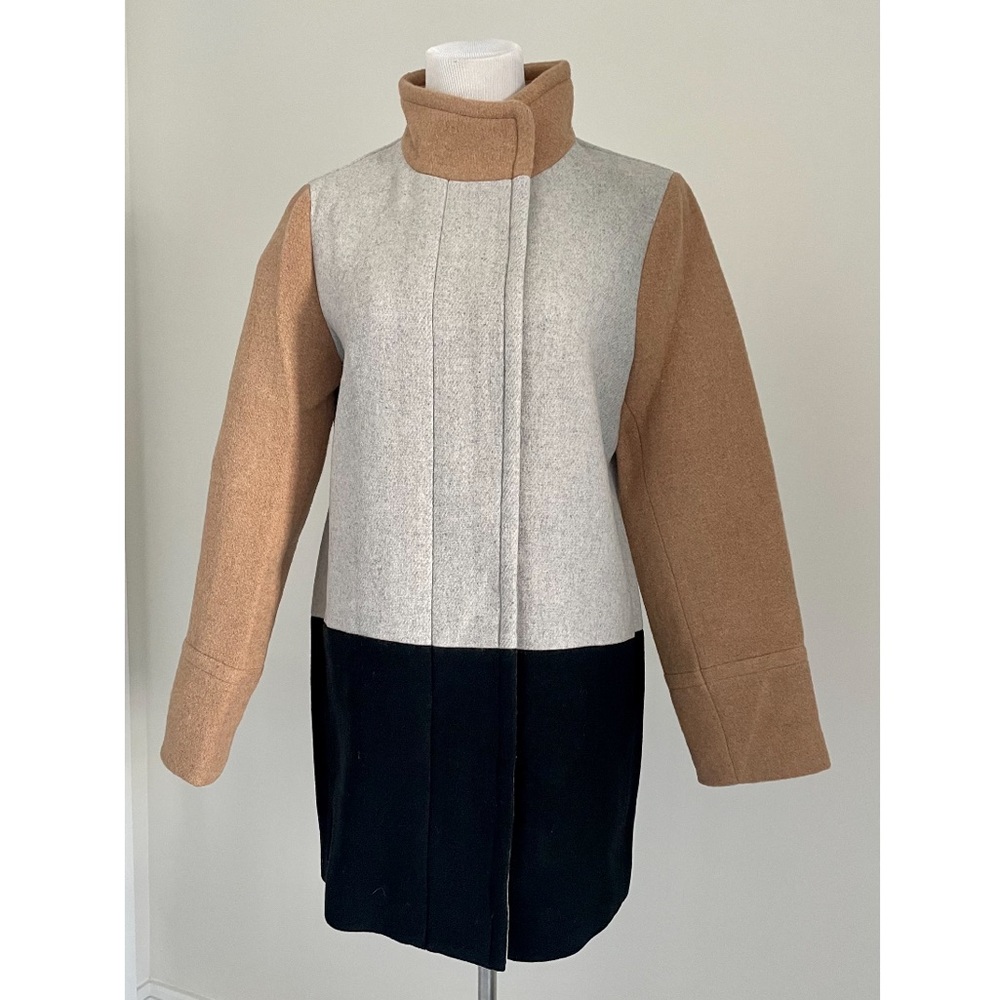 J.Crew Factory Colorblock City Coat - Picture 15 of 15